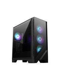 MSI MAG FORGE 320R AIRFLOW A-RGB ATX Siyah Mid Tower Kasa PSU YOK Temperli Cam,4x120MM